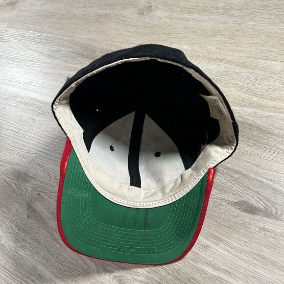 Vintage Sports Specialties Detroit Red Wings Hat Fitted Size 7 NHL Black Wool - Picture 3 of 9